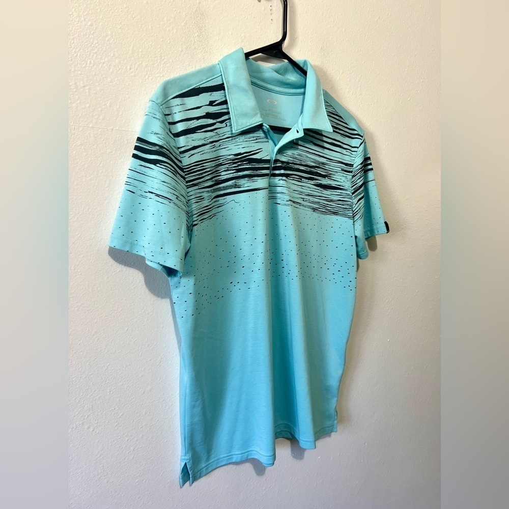 Oakley Men's Azalea Striped Golf Polo Short Sleeve Top - Medium - Picture 4 of 9
